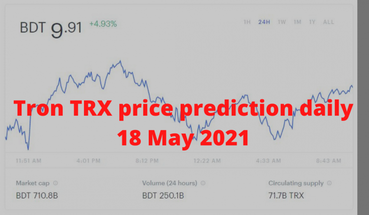 Tron TRX price prediction daily 18 May 2021